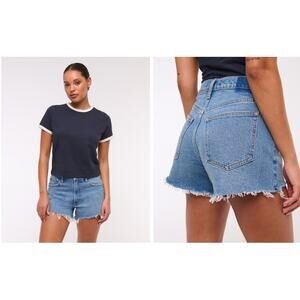 Abercrombie & Fitch High Rise 90s Cutoff Shorts size 2/26